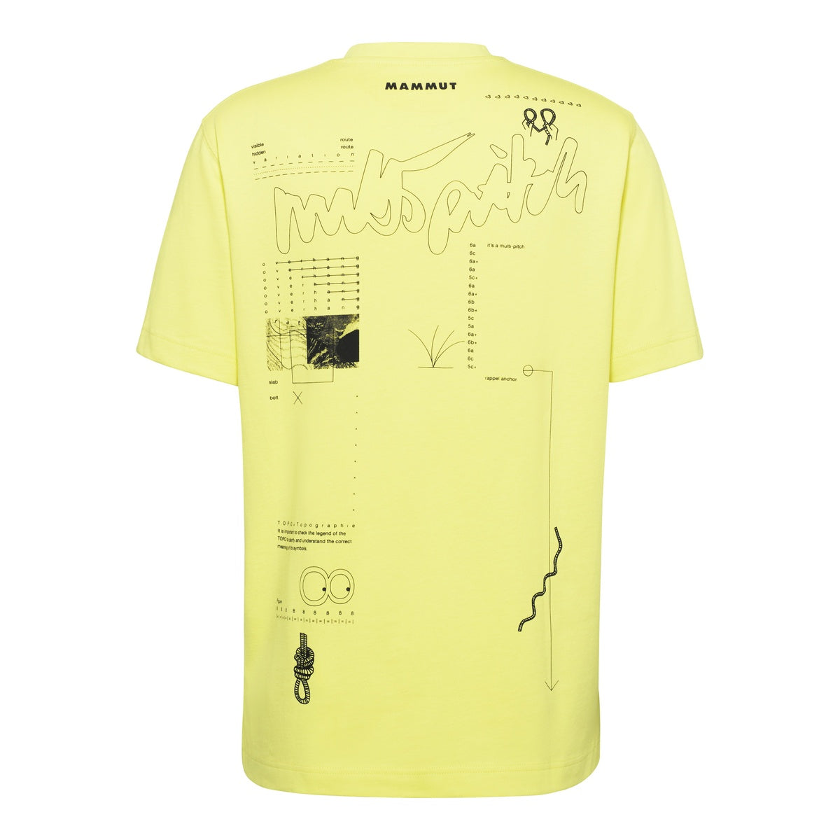 Tricou Barbati Mammut Base Multi-Pitch Galben