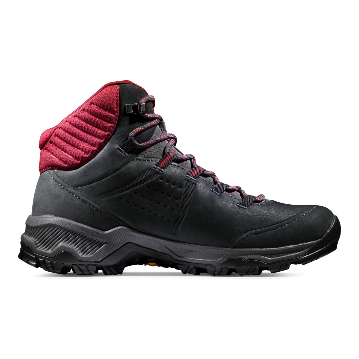 Bocanci Drumetie Femei Mammut Nova IV Mid GTX Black-Blood Red