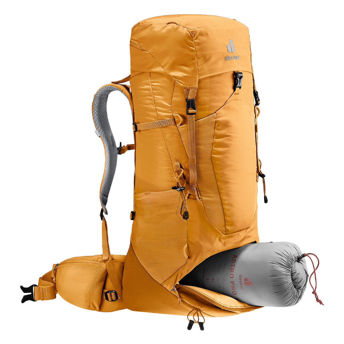 Rucsac Barbati Deuter Aircontact Lite 40+10L Amber/Maple