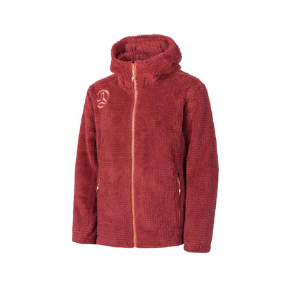 Jacheta Copii Ternua Erruk Hood Washed Bordeaux