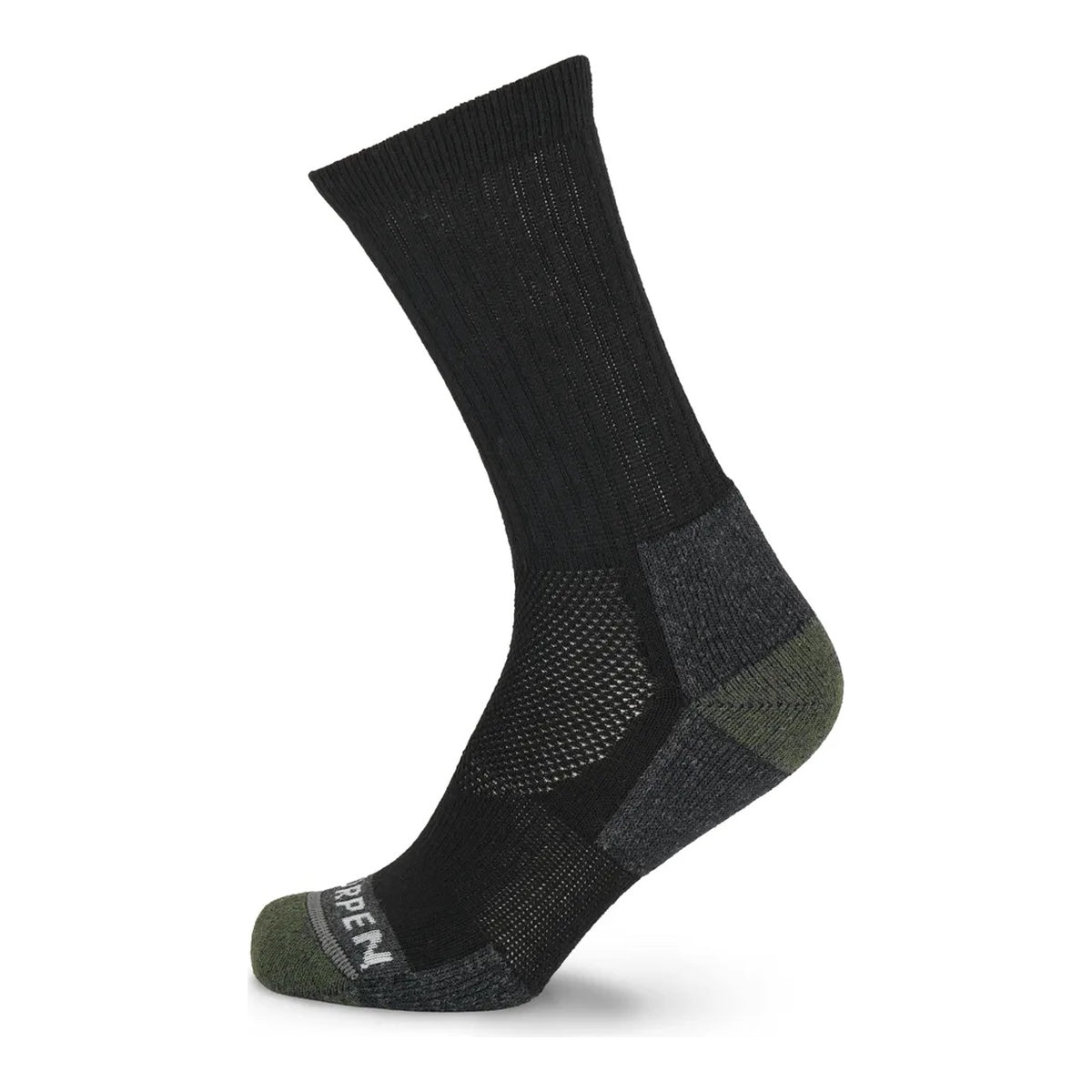 Sosete Drumetie Lorpen Wool Hike 2 Pack Crew Black