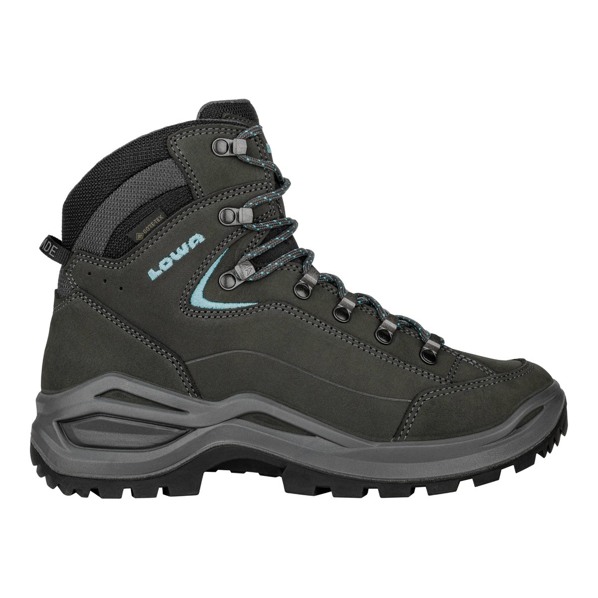 Bocanci Drumetie Femei Lowa Renegade EVO GTX Mid Ws Asphalt/Turquoise