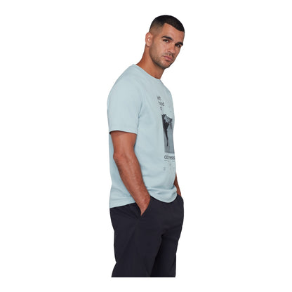 Tricou Barbati Mammut Base Hand Albastru