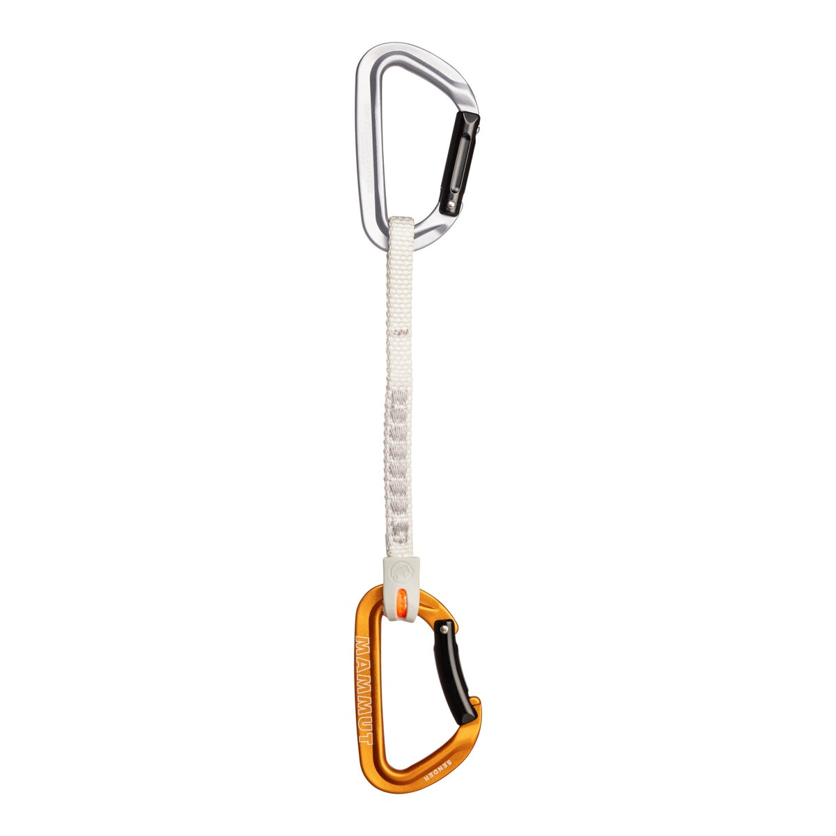 Carabiniera Mammut Sender Keylock 17 cm Quickdraw Gri