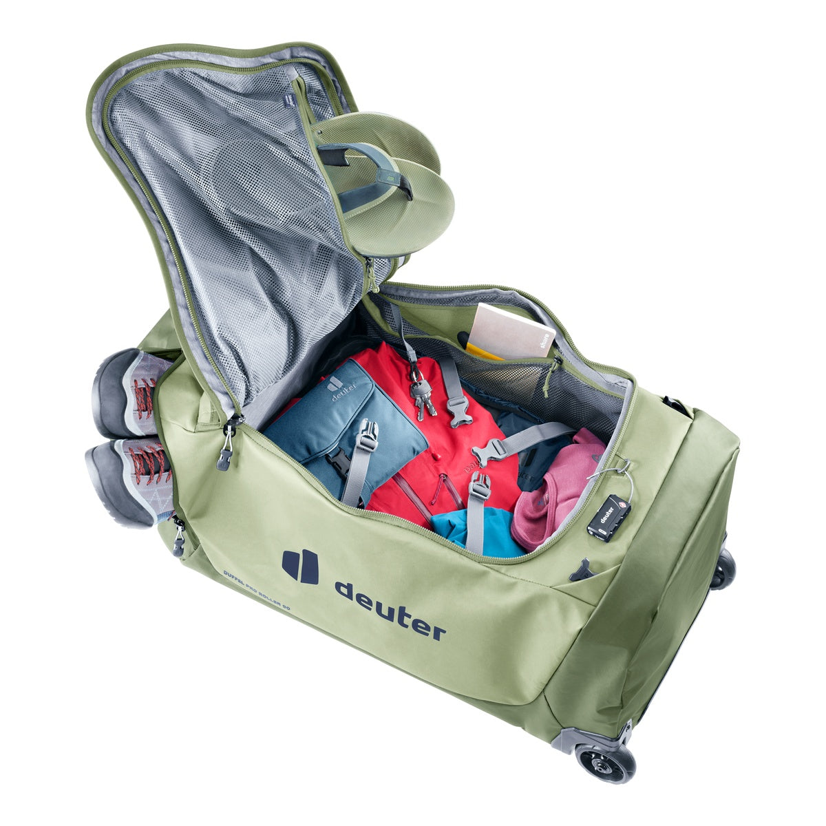 Geanta Voiaj Deuter Duffel Pro Roller 90 Mineral-Grove