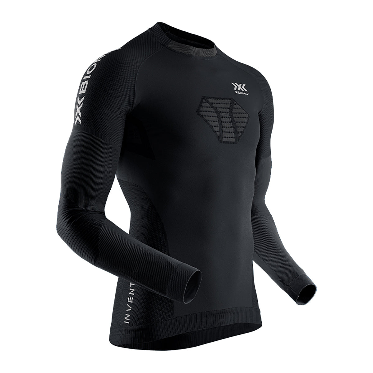 Bluza Barbati X-Bionic Invent 4.0 Running Black/Charcoal Black