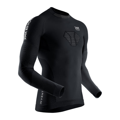 Bluza Barbati X-Bionic Invent 4.0 Running Black/Charcoal Black