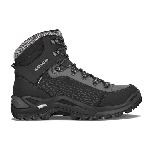 Bocanci Barbati Lowa Renegade Warm GTX Mid Black-Grey