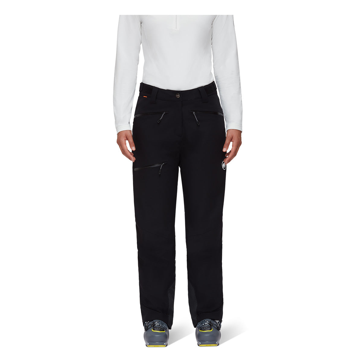 Pantaloni Femei Mammut Stoney Hs Thermo Women Black-White