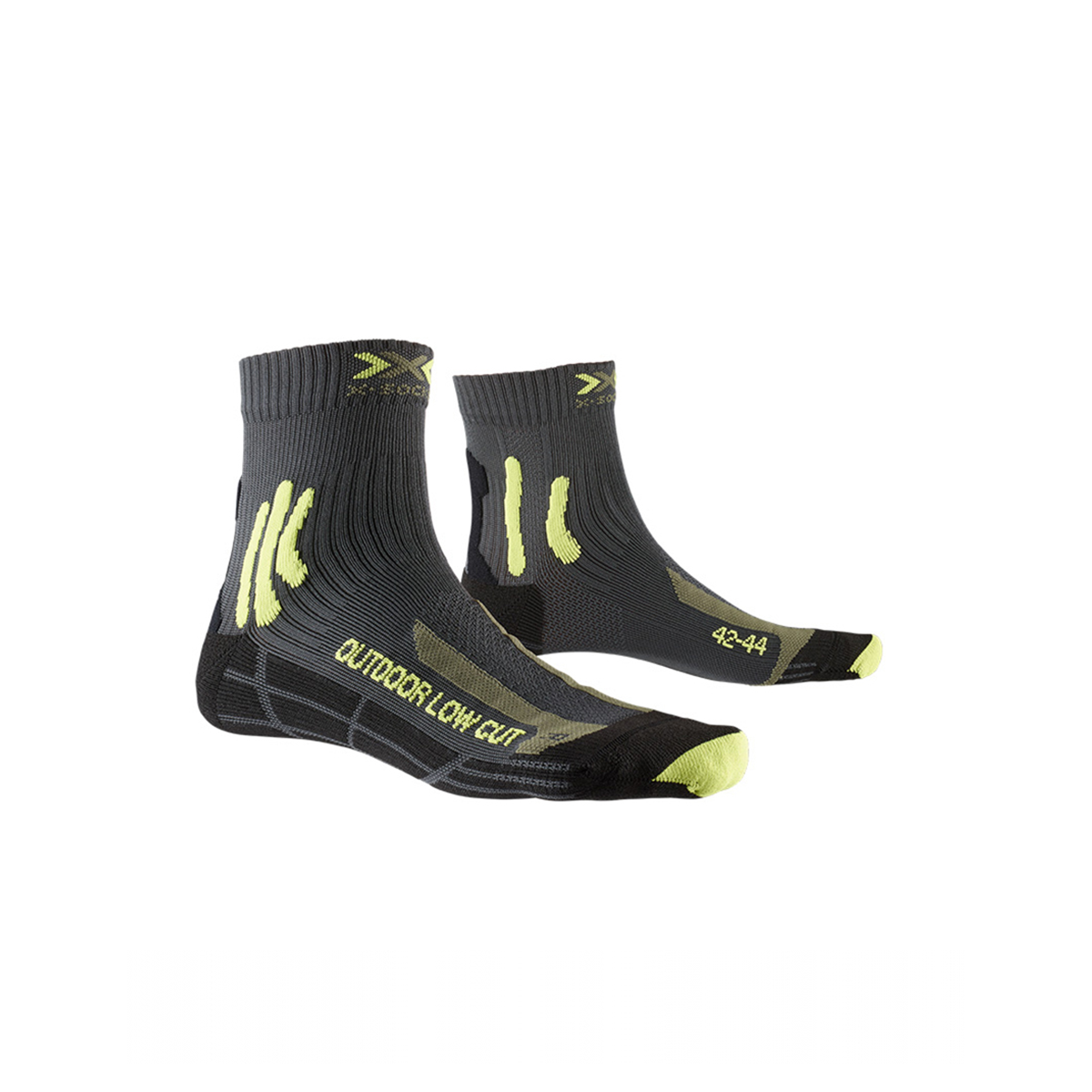 Sosete Unisex X-BIONIC Trek Outdoor Low Cut Anthracite-Lime