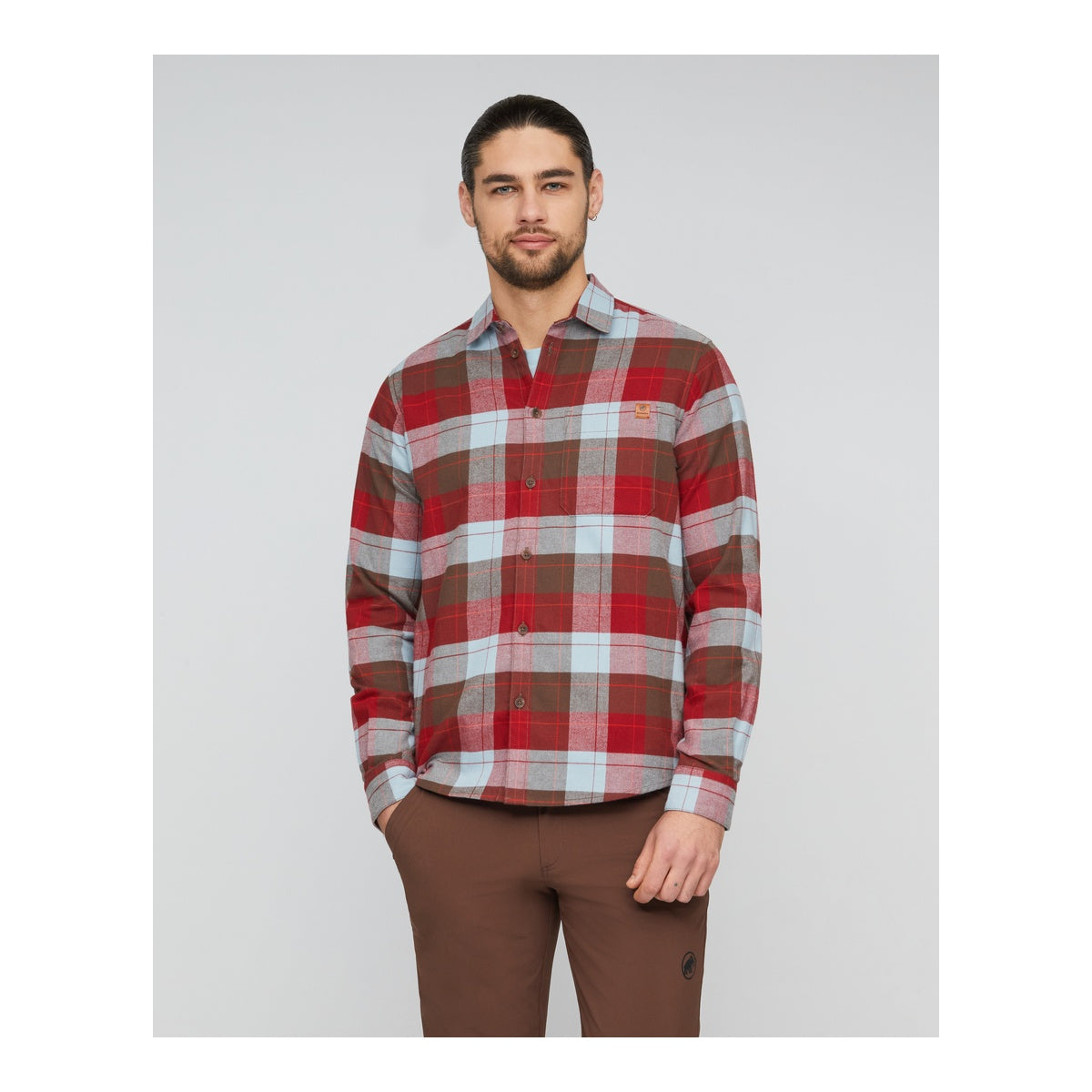 Camasa Barbati Mammut Trovat Longsleeve Nebla-Soil