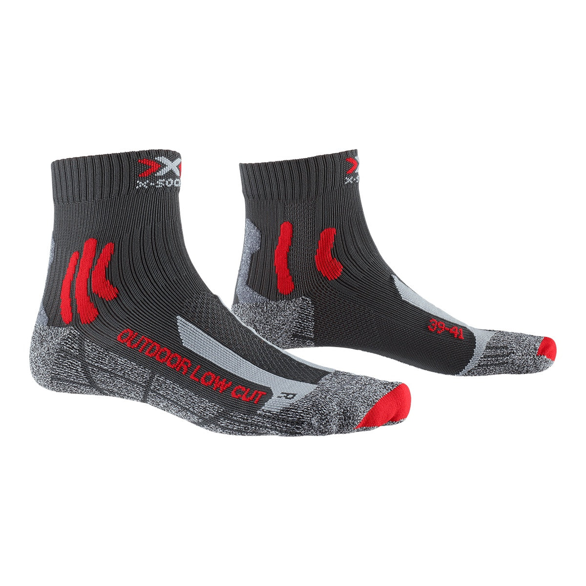 Sosete Drumetie X-Bionic Trek Outdoor Low Cut Anthracite/Red